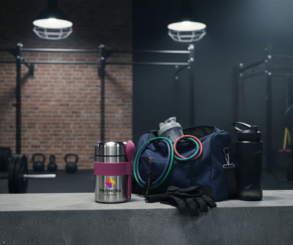 Prismora Center Insulated Vacuum Food Jar, 13.5 oz Leak-Proof Stainless Steel Food Jar for Hot & Cold Meals, BPA-Free, Dishwasher Safe, Portable & Durable Food Storage Container (Purple)